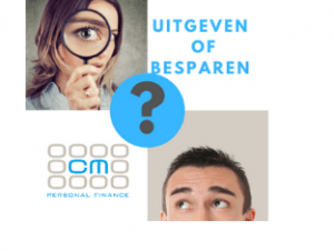 uitgeven of besparen